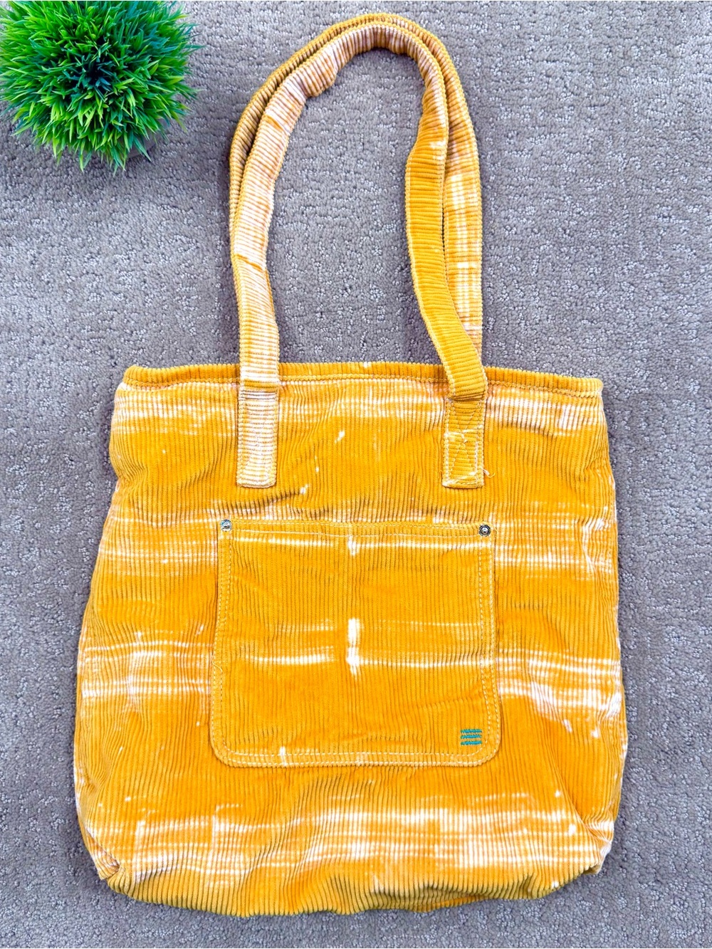 Urban Outfitters BDG Corduroy Tote Bag Mustard Yellow